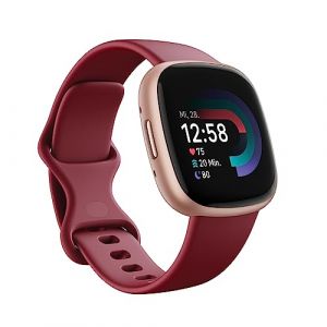 Google Fitbit Versa 4 ? Smartwatch Damen / Herren ? Fitness-Tracker mit integriertem GPS und Telefonfunktion