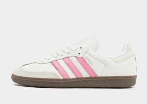 adidas Originals Samba OG Shoes, Cloud White / Lucid Pink / Wonder White