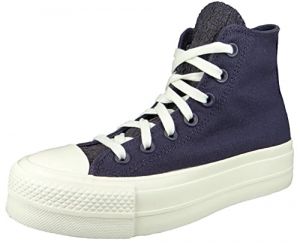 Converse Damen High Sneaker Women's Chuck Taylor All Star Lift Desert CAMO Platform HIGH TOP A00887C Blau