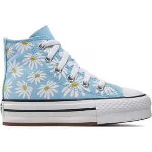 Sneakers aus Stoff Converse Chuck Taylor All Star Lift Platform Floral A06338C Blau