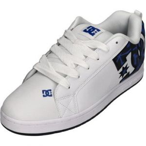 DC Shoes Court Graffik Skateschuh white grey blue