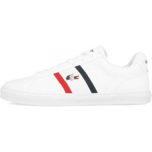 Lacoste Lacoste Lerond Pro Tri 123 1 CMA Herren White Navy Red Leather Sneaker