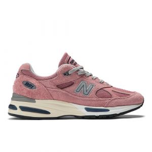 New Balance Unisex Made in UK 991v2 in Rosa/Blau/Grau/Gelb