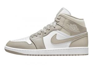 Nike Unisex Basketballschuhe Air Jordan 1 Mid 554724-082 College Grey/Light Bone-White