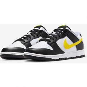 Nike Sportswear Dunk Low White Black Opti Yellow Herren Größe EUR 47,5 Sneaker limitierte Auflage