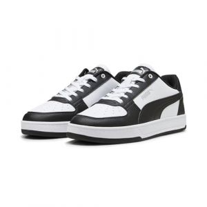 PUMA Erwachsene Caven 2.0 Sneakers 45 White Black Silver Metallic