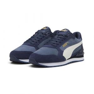 PUMA Erwachsene ST Runner v4 Suede Sneakers 42.5 Evening Sky Vapor Gray Club Navy White Blue ?Basic Sneakers Unisex Erwachsene