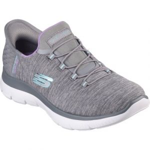 Skechers Slipper "SUMMITS DAZZLING HAZE", Slip Ins Sneaker, Freizeitschuh mit dezenten Kontrastdetails