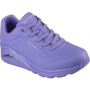 Skechers Wedgesneaker "Uno - Stand on Air", mit feiner Perforation, Freizeitschuh, Halbschuh, Schnürschuh