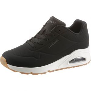 Skechers Wedgesneaker "Uno - Stand on Air", mit feiner Perforation, Freizeitschuh, Halbschuh, Schnürschuh