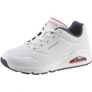 Skechers Wedgesneaker "Uno - Stand on Air", mit feiner Perforation, Freizeitschuh, Halbschuh, Schnürschuh