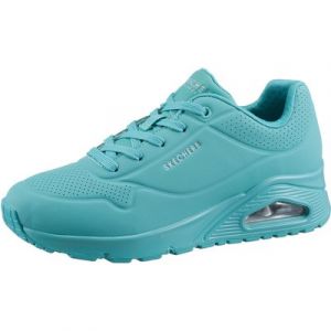 Skechers Wedgesneaker "Uno - Stand on Air", mit feiner Perforation, Freizeitschuh, Halbschuh, Schnürschuh