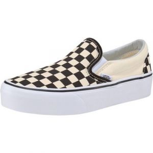 Vans Classic Slip-On Platform Checkerboard Plateausneaker aus textilem Canvas-Material