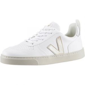 VEJA SMALL V-10 LACES Sneaker Schnürschuh, Court Sneaker, Retro Sneaker mit farblichem Logo