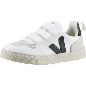 VEJA SMALL V-10 CWL Sneaker Klettschuh, Retro Sneaker, Kindergartenschuh mit Anziehlasche