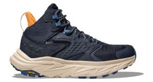 hoka anacapa 2 mid gtx outdoor schuhe blau beige herren