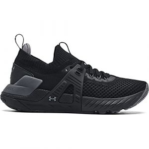 Under Armour Women's Project Rock 4 Training Shoe (Black/Pitch Gray