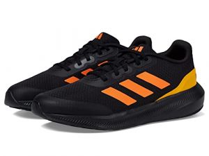 adidas Boy's Run Falcon 3.0 (Little Kid/Big Kid) Black/Screaming Orange/Solar Gold 6 Big Kid M