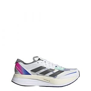 adidas Adizero Boston 11 White/Black/Lucid Blue 12 D (M)