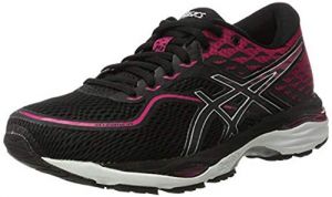 ASICS Gel Cumulus 19 Damen SCHWARZ Silber PINK T7B8N 9093