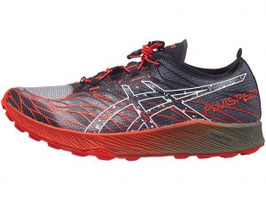 ASICS Fuji Speed Herren Laufschuh Schwarz/Tomato