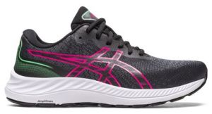 asics gel excite 9 laufschuhe schwarz rosa grun damen