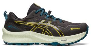 asics gel trabuco 11 gtx trail running schuhe schwarz gelb