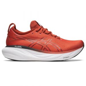 ASICS Nimbus 25 Straßenlaufschuhe für Männer Rot Weiß 42.5 EU