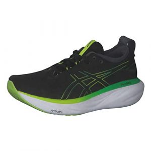 ASICS Nimbus 25 Straßenlaufschuhe für Männer Schwarz Grün 42.5 EU