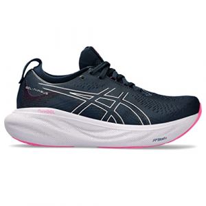 ASICS Nimbus 25 Straßenlaufschuh für Damen Weiß Beige