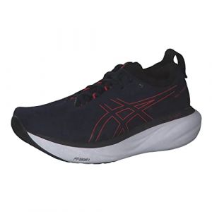 ASICS Nimbus 25 Straßenlaufschuhe für Männer Schwarz Weiß Rot 43.5 EU