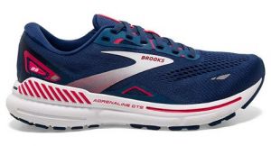 brooks adrenaline gts 23 laufschuhe blau rosa damen