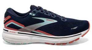 brooks ghost 15 laufschuhe blau rosa damen