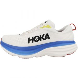 Hoka One One Bondi 8 Textile Blanc De Blanc Virtual Blue Herren-Sneaker