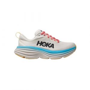 HOKA Bondi 8 Laufschuhe Donna Weiß Blau