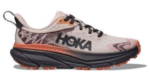 hoka challenger 7 gtx trailrunning schuhe pink grau women