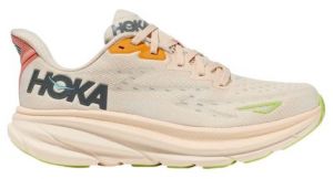 hoka clifton 9 beige   multicolor laufschuhe damen