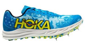 hoka unisex crescendo xc leichtathletikschuh blau gelb