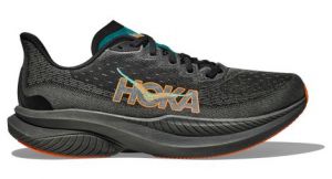 hoka mach 6 running schuhe schwarz orange herren