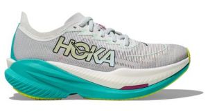 hoka mach x 2 running schuhe weis blau damen