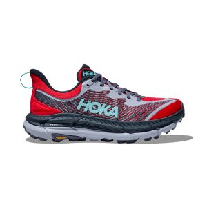 Hoka Mafate Speed 4 Rot Grau AW24 Damenschuhe