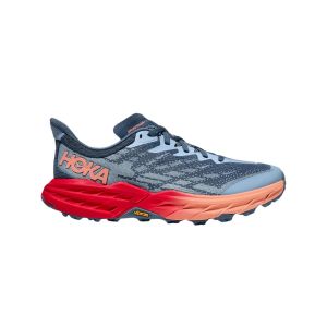 Hoka Speedgoat 5 Grau Rot SS24 Damenschuhe