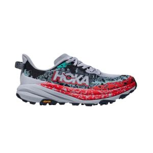 Hoka Speedgoat 6 Grau Rot AW24 Schuhe