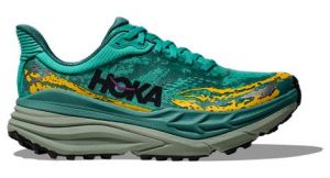 hoka stinson 7 trailrunning schuhe blau damen