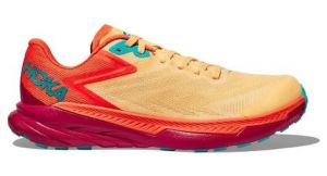 trailrunning schuh hoka zinal koralle rot