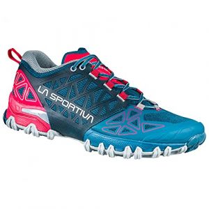 LA SPORTIVA W Bushido Ii Colorblock-Blau-Pink - Technischer komfortabler Damen Berglaufschuh