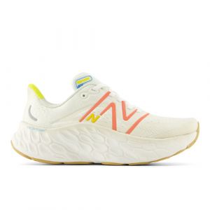 New Balance Damen Fresh Foam X More v4 in Weiß/Rot/Gelb