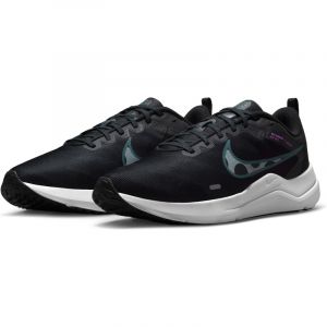 NIKE Downshifter 12 Laufschuhe Herren 010 - black/light silver-faded spruce 44.5