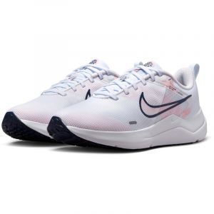 NIKE Downshifter 12 Premium Laufschuhe Damen 100 - white/midnight navy-pearl pink 44.5