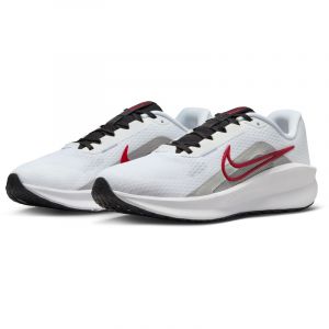 NIKE Downshifter 13 Laufschuhe Herren 104 - white/fire red-lt smoke grey-black 47.5